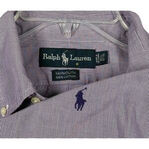 Ralph Lauren Yarmouth Button Down Shirt‎ Men's 15.5 - 32/33 Purple